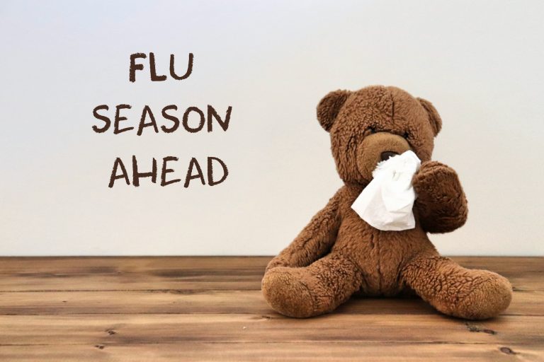 teddy bear with a tissue